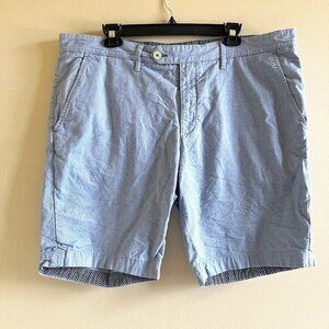Ted Baker London Mens Chino Shorts Size 38R Waist Light Blue Casual 11" Inseam‎